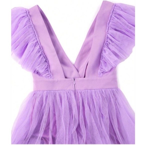 Luxe Backless Cap Sleeve Formal Prom Wedding Dress - Picture 4 of 5